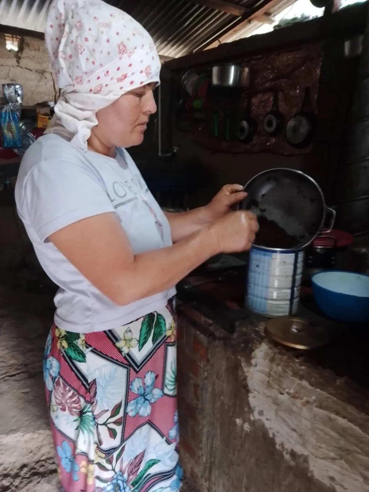 Preparación de alimentos en cocina tradicional